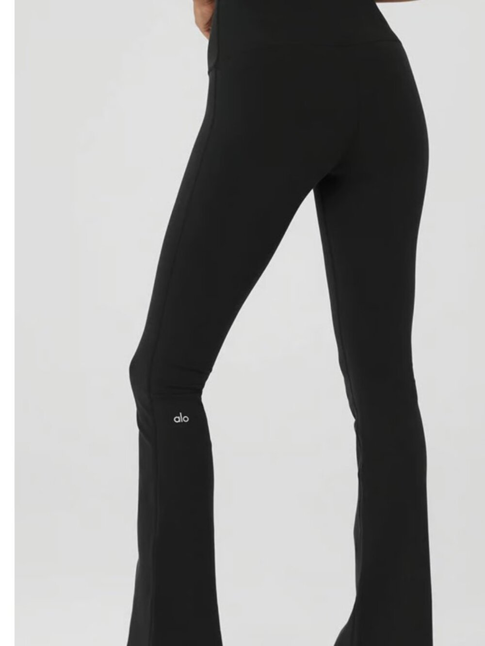Alo Yoga Airbrush High Waist Flare Leggings Black Size XS